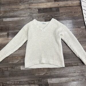 Zara Cream V-Neck Sweater